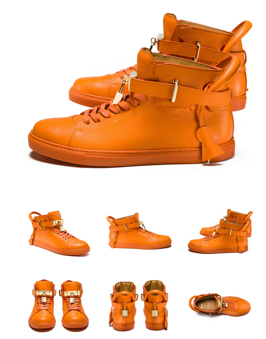 orange buscemi sneakers