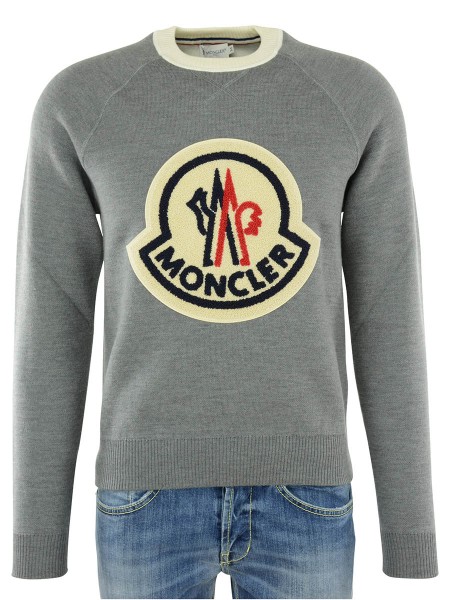 moncler big logo sweater