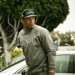 NFL Style: Cam Newton Wears A Fendi 3D Logo Printed Crewneck Sweatshirt