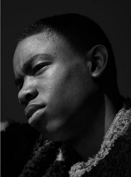 Model Montell Martin Poses In A Kenzo Fur Jacket From The Brand’s Fall ...
