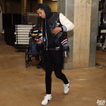 When Did He Wear It The Best? Jordan Clarkson Wears A $3,750 Gucci Leather And Felt Bomber With Embroideries