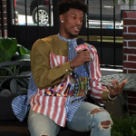 NBA All Star Fashion: Jimmy Butler Styles In A Stella McCartney Playing Cards Print Shirt