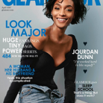 British Fashion Model Jourdan Dunn Covers The April 2017 Issue Of Glamour UK