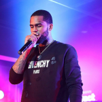 Harlem Rapper Dave East Performs In A Givenchy Distressed Logo Sweatshirt