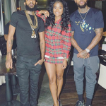 Passion For Fashion: Dave East Dressed In A Fendi Jaguar Cotton Tee-Shirt & Monster Suede & Leather Trainers