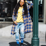 Monica Brown Spotted Wearing A Pair Of Givenchy Storm Rain Boots
