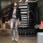 NBA Fashion: Brandon Ingram Outfitted In A Palm Angels Logo Bomber Jacket & Gucci Flashtrek Sneakers