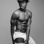 Model / Actor Kelly Osasere Strips Down To His Calvin Klein Briefs