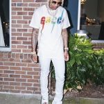 Rapper Lil Durk Wears A Gucci T-Shirt, Socks & Sandals