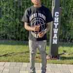 YBN Almighty Jay Styles In A Homme + Femme LA Basketball Tee-Shirt, Trademark Denim Gray And Black Jeans & Balenciaga Track LED Sneakers