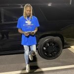 Lil Durk Spotted In Givenchy Oversized Logo T-Shirt & Alexander McQueen Oversized Sneakers