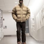 Caris LeVert Spotted In A Gucci The Hacker Project Puffer Jacket And Lanvin Curb Panelled Low-Top Sneakers