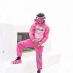 2 Rare Outfitted In A Sp5der P*NK Hoodie And Sweatpants & Air Jordan 14 Retro Low Sneakers