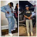Celebs Style: Rapper Offset And Actor Michael Rainey Jr. Spotted In Supreme Fat Tip Jacquard Regular Jeans