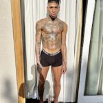 NLE Choppa Flexes His Physique In G-Star Raw Men’s Classic Trunk