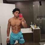Deven Hubbard Poses Shirtless In A Pair Of Under Armour Prototype 2.0 Logo Shorts
