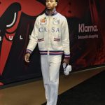 NBA Player Jaden Springer Spotted In A Casablanca Swan Detailed Zip-Up Jacket And Dior B 22 Sneakers