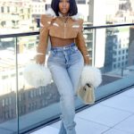 Jayda Cheaves Made Her Rounds In NYC, Wearing Didu, Balenciaga And Saint Laurent