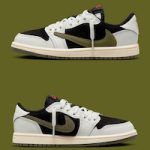 Sneaker News: Here Are The Official Images Of The Travis Scott x Air Jordan 1 Low OG “Olive”