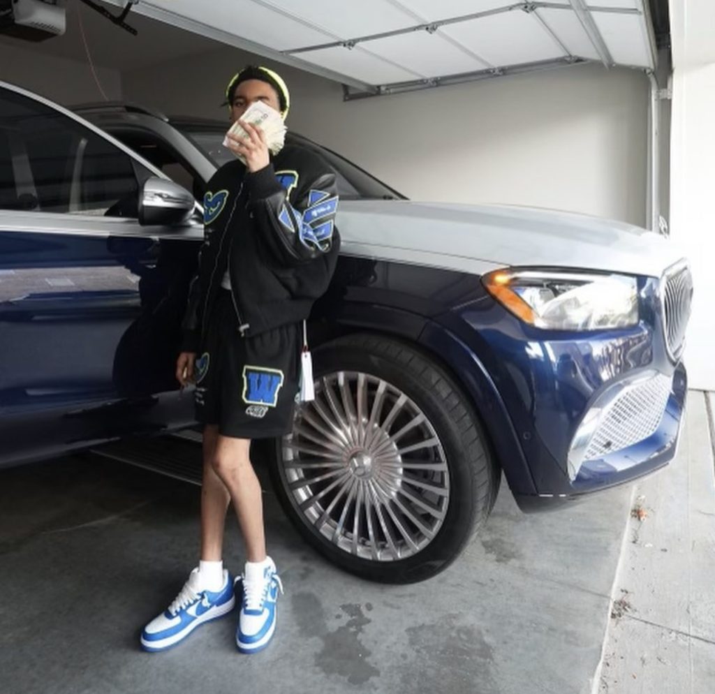 High School Basketball Player Jordan Ghee Wears An Off-White Marker Hoodie  And Louis Vuitton LV Trainer Sneakers - Donovan Moore Fashion Book