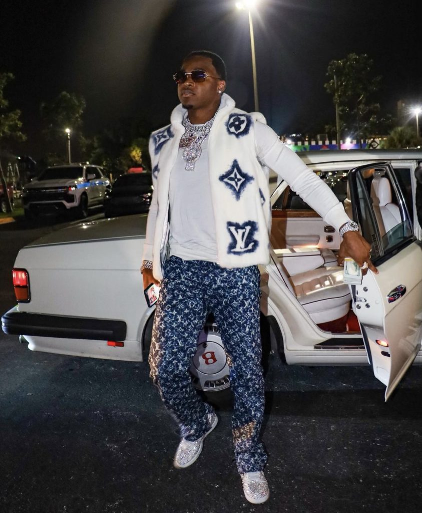 NFL Player Amari Cooper Decked Out In Louis Vuitton & Nike Dunk