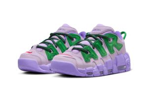 Here's The Official Images Of The AMBUSH x Nike Air More Uptempo Low "Lilac" Sneakers