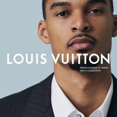 Louis Vuitton ad: close-up of man